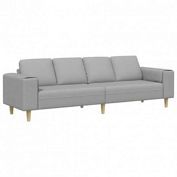 vidaXL Pohovka do obývacího pokoje Oblačno šedá 250 x 77 x 76 cm