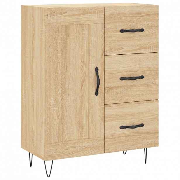 vidaXL Příborník dub sonoma 69,5 x 34 x 90 cm kompozitní dřevo