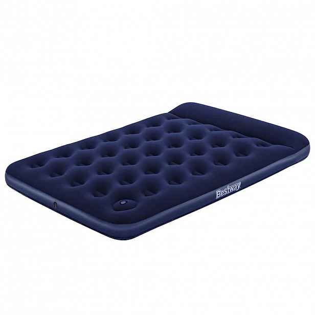 Best Way Nafukovací postel Modrá 191 x 137 x 28 cm PVC