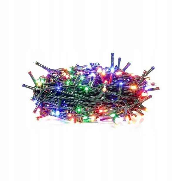 Led venkovní vánoční řetěz, 500 Led, 50m, 8 funkcí, časovač, vícebarevný