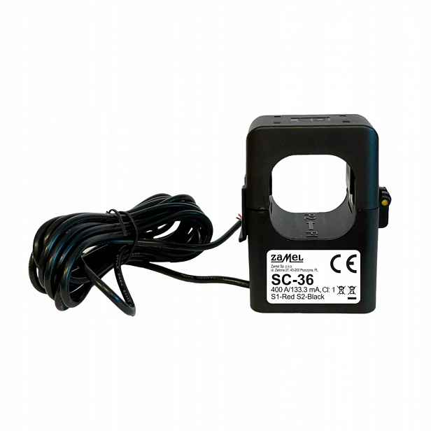 Proudový transformátor 400A/133.2mA SC-36 pro monitorování energie Supla