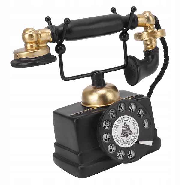 Stolní Telefon S Ornamentem A Retro Stylem Pro Dekoraci Stolu A Jídelny