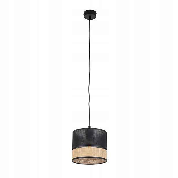 Závěsná Lampa Na E27 S Krytem Typu Paglia, Barva Černá 4765 Tk Lighting