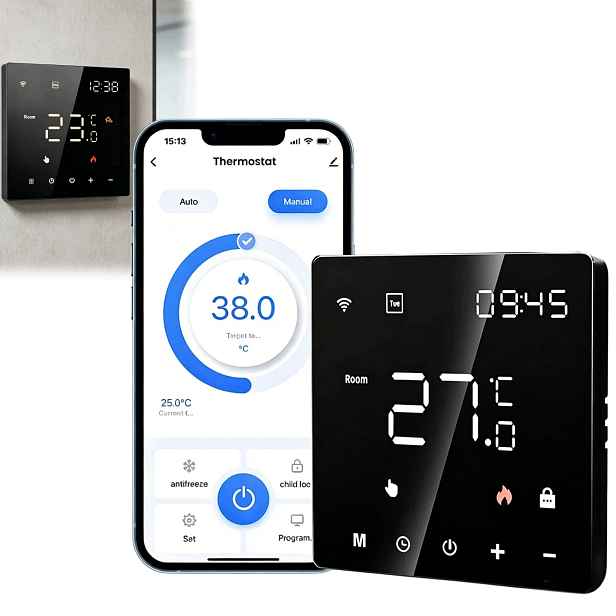 Pokojový Termostat Wifi Digitální Led Regulátor 16A