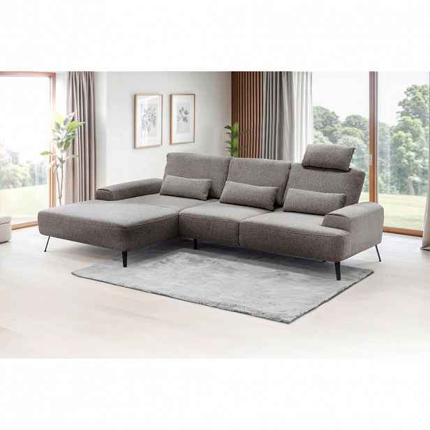 Livetastic ROHOVÁ SEDAČKA, textil, šedavě hnědá