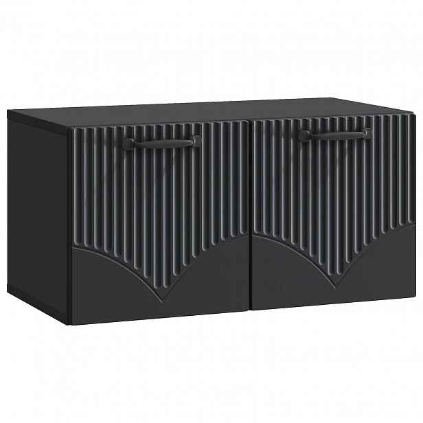 vidaXL Nástěnná TV skříň Černá 59,5 x 31 x 30 cm Kompozitní dřevo