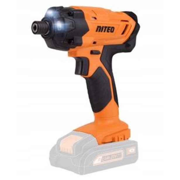 Akumulátorový rázový utahovák Niteo 20 V Max, 1/4'', 180 Nm