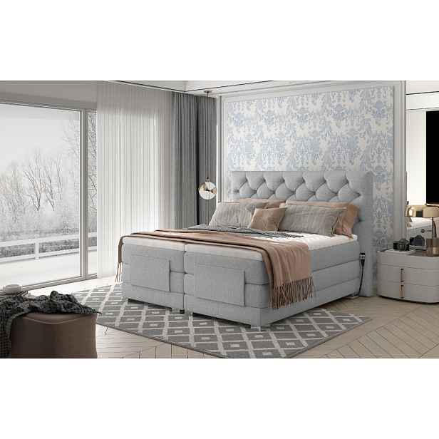 Boxspring Clover Rozměr: 160 x 200 cm, látka: Grande 81