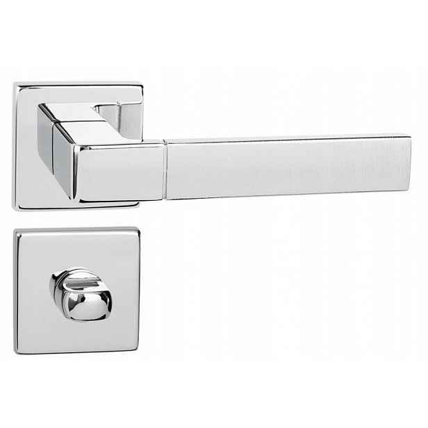 italská klika Spigola Bi Qr Sl chrom/mat Wc rozety