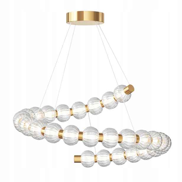 Moderní závěsná lampa Amulet Led 40W zlatá, Maytoni