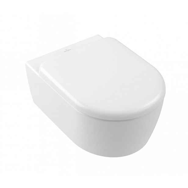 Villeroy & Boch Skyla - Závěsné WC se sedátkem SoftClosing, TwistFlush, DirectFlush, CeramicPlus, Stone White 5656CLRW