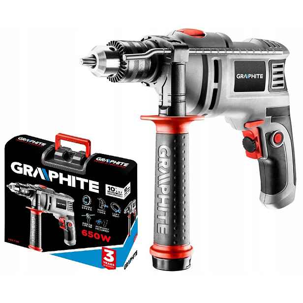 Příklepová Vrtačka Graphite 58G726 650W