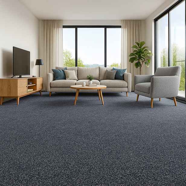 Metrážový koberec Supersoft 780 sv. modrý, na míru, šíře 4m, modrá, ab (mřížka), ložnice, Lano