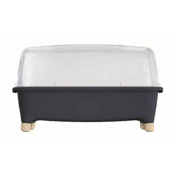 Minipařeniště Prosperplast Respana Planter Wood Low Set 78 cm, antracit