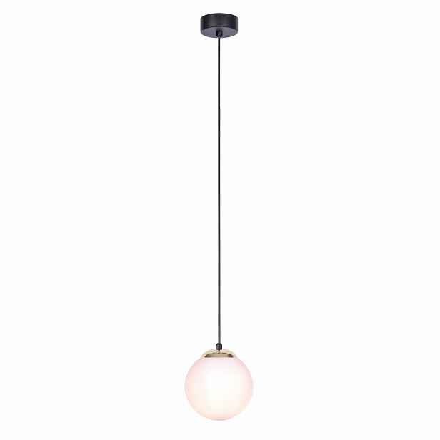 Moderní bílý skleněný lustr 1xE14 Isla K-4910 Kaja