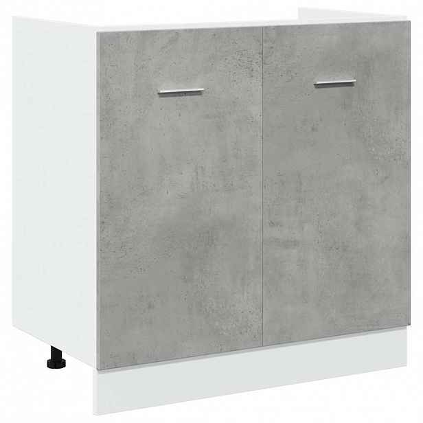 vidaXL Skříňka pod umyvadlo "Lyon" betonově šedá 80 x 46 x 81,5 cm, dřevěné