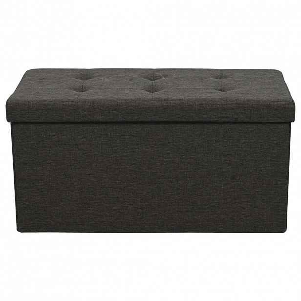 Carryhome SEDACÍ BOX, textil, kompozitní dřevo, 76/38/38 cm