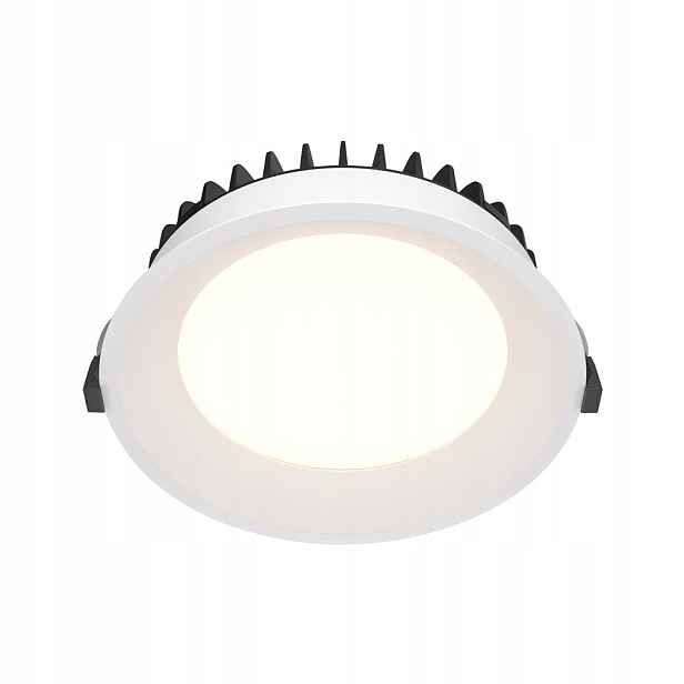 Zapuštěné kulaté bílé svítidlo do koupelny IP44 Led 4000K 18 cm Maytoni