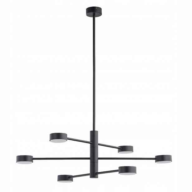 Černá závěsná lampa Orbit s moderním designem nad stůl Nowodvorski