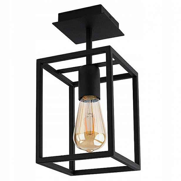 Stropní Svítidlo Crate Černá 1xE27 15 cm Závěsná lampa do obývacího pokoje Dům