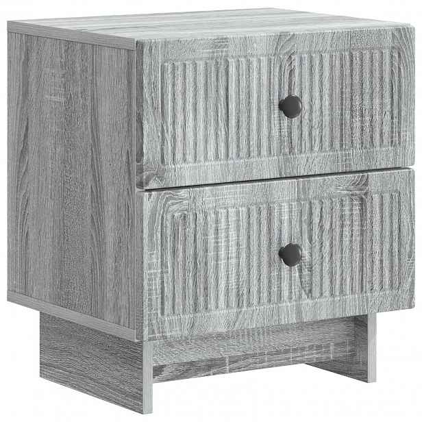 vidaXL Noční skříňka Šedá sonoma 43 x 34,5 x 47,5 cm Kompozitní dřevo