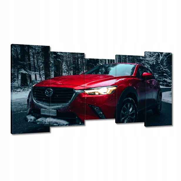 Obrazy 150x80 Červená Mazda Auto