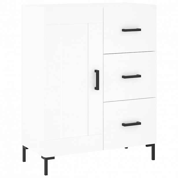 vidaXL Příborník bílý 69,5 x 34 x 90 cm kompozitní dřevo
