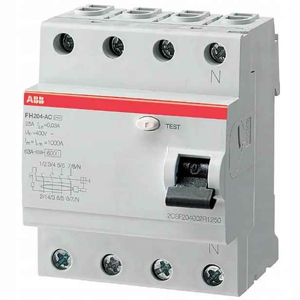Abb FH204 A-63/0.03 Proudový spínač 4P A type 30 mA
