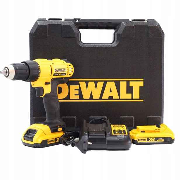 Aku Šroubovák 18V 2x2,0Ah, nabíječka do kufru (DCD771D2) Dewalt