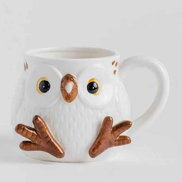 Butlers HOME & YOU Hrnek sova 630 ml - bílá