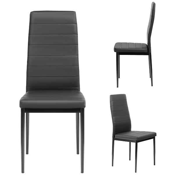 Furnify Křeslo Hygge z eko-kůže Do jídelny, kuchyně Kovové nohy