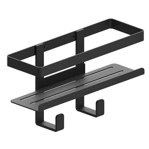 METAFORM MYLINE polička do sprchy, 241x30x111mm, černá mat