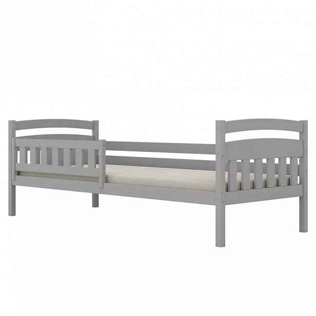 Postel Tosia standard + zábrana 90x200 šedá