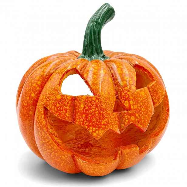 Umělá keramická figurka Dynia, velký lampion na Halloween, dekorace 30 cm