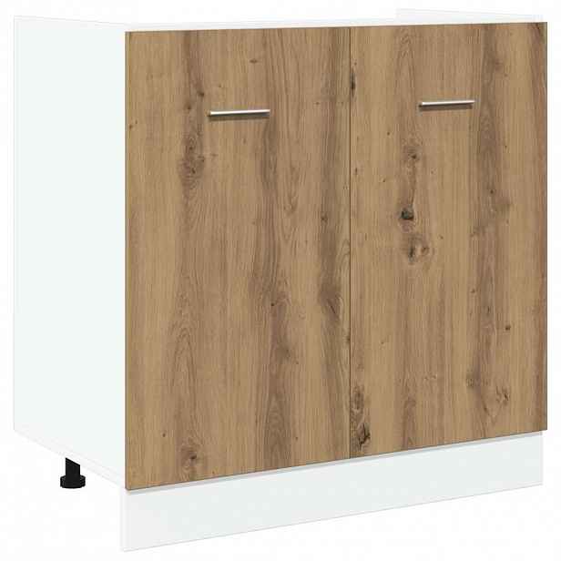 vidaXL Skříňka pod dřez „Lyon“ Artisan dub 80x46x81,5 cm, konstrukční dřevo