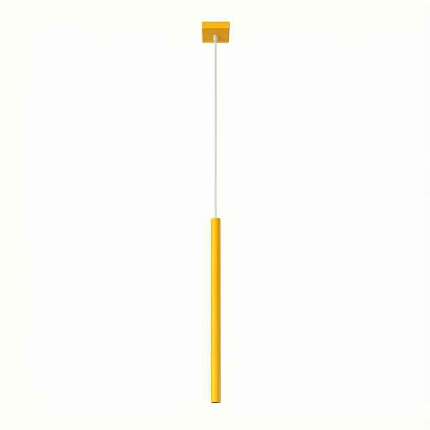 Závěsná lampa Pastelo 1 žlutá Dlouhá závěsná trubka G9 Trubkové osvětlení Sollux