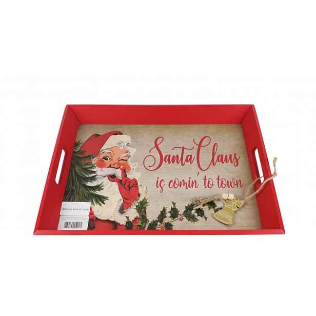 Vánoční dřevěný podnos CHRISTMAS - více variant Varianta: Santa Claus