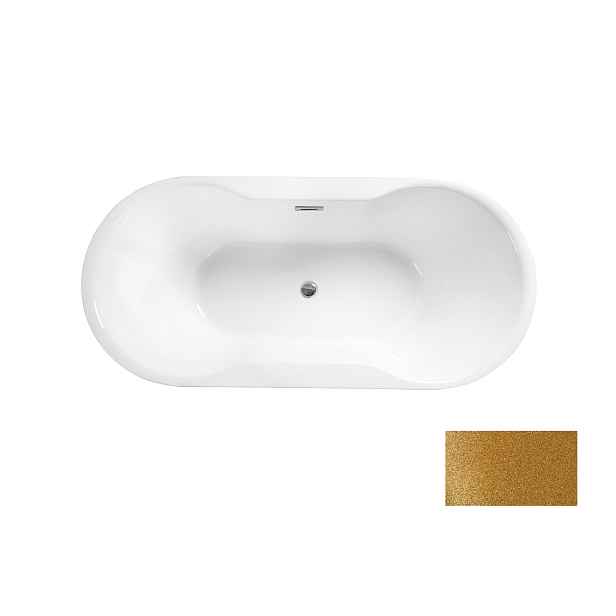 BESCO Olsen Spa  NAVIA VANNAVIA160BG1 - Volně stojící vana NAVIA Glam - zlatá