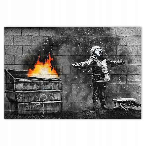 Fototapety 104x70 Banksy Sníh Smog