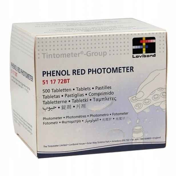 Tablety do fotometru Phenol Red měření pH 500 ks