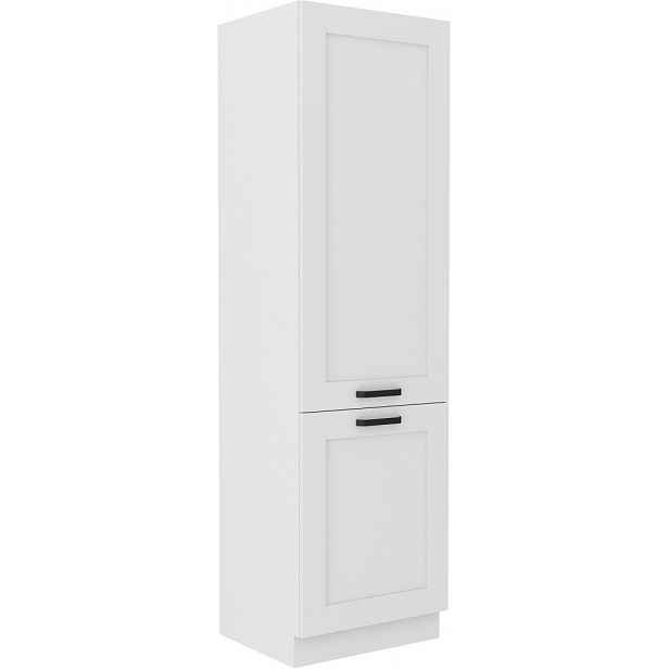 Vysoká kuchyňská skříň pro vestavnou lednici Luna, 60 cm, bílá