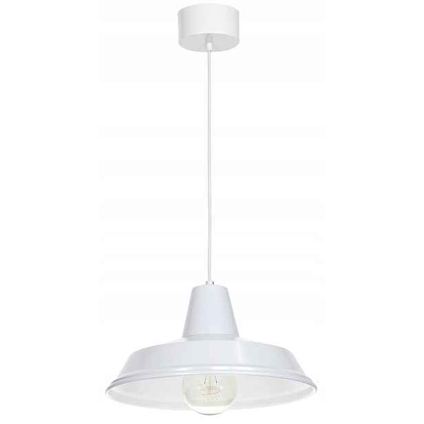 Závěsná lampa Class Bílá Kovová Stínidlo moderní akcent do kuchyně