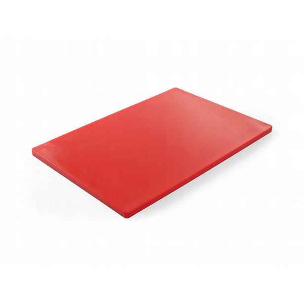 Krájecí prkénko Haccp na maso 600 x 400 mm, červená barva Hendi 825617