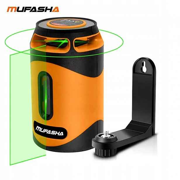 Laserová vodováha Laser Křížová 360 30 m 2000 mAh