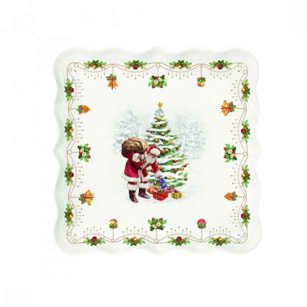 Porcelánový talíř, 30 × 29,5 cm, "Nostalgic Christmas" - Easy Life