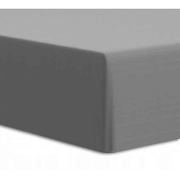 Prostěradlo s gumičkou Darymex jersey elastan 90x200x25 silné, pevné, popelavé