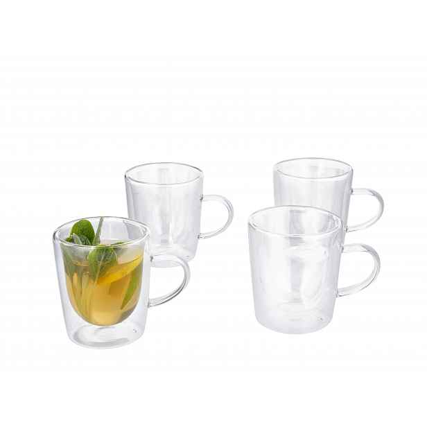 Silvercrest® Termo sklenice (skleněné hrnky na čaj, 4 kusy)