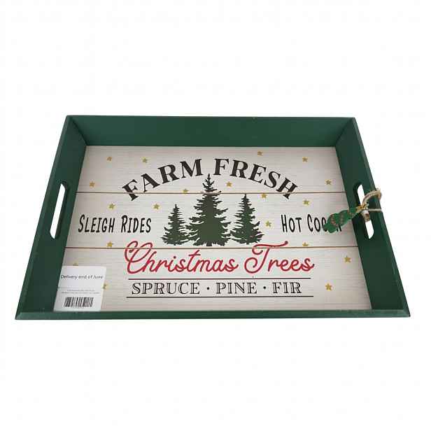 Vánoční dřevěný podnos CHRISTMAS - více variant Varianta: Farm fresh