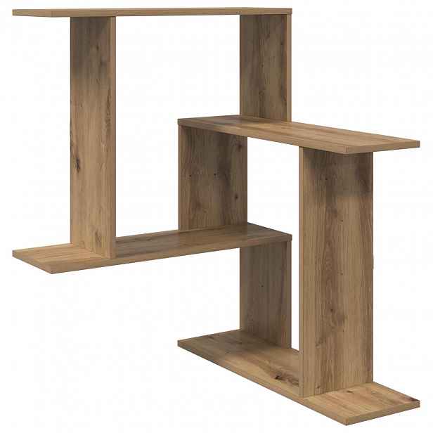 vidaXL Nástěnná polička Dub artisan 67 x 67 x 87 cm Kompozitní dřevo