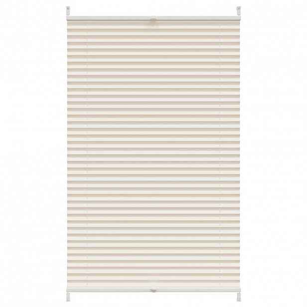 vidaXL Plisovaná roleta 80 x 125 cm krémová